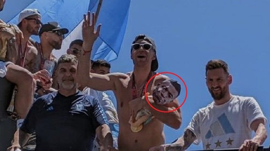 Emi Martinez e complet "sărit". Cu ce a apărut la parada campionilor, după controversele pe care le-a stârnit în Qatar. Gestul, taxat imediat | FOTO