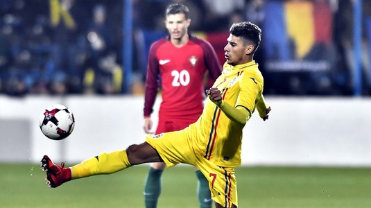 România U21 încheie la egalitate meciul cu  Portugalia U21, din preliminariile Euro 2019 