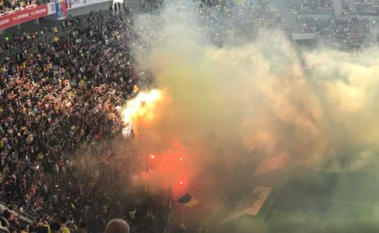 VIDEO | Fanii sârbi nu i-au uitat pe români! Ce mesaj au afişat la meciul Serbia - Muntenegru. Răspuns pentru scandările de pe Arena Naţională