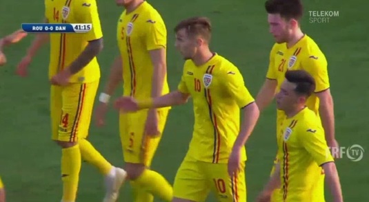 VIDEO | Denis Drăguş a reuşit unul dintre cele mai frumoase goluri din carieră. Execuţie foarte spectaculoasă pentru atacantul României U21