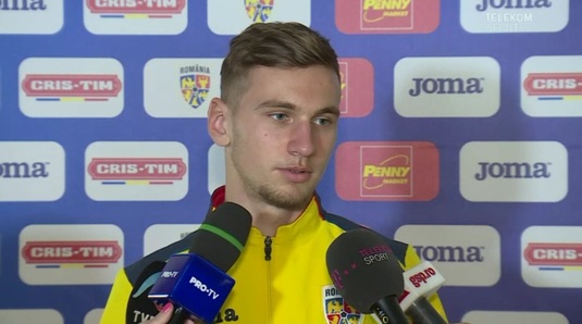 Eroul din meciul cu Danemarca, Denis Drăguş: ”După părerea mea, când vii aici, trebuie să mori pe teren”