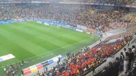 VIDEO | Imagini superbe de pe Arena Naţională! Peste 20.000 de copii fac atmosferă la meciul România - Andorra. Momentul imnului 