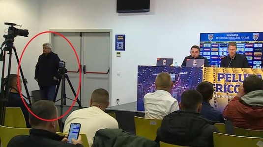 Mircea Lucescu a intrat în sală, în mijlocul conferinţei celor din Kosovo. "Mesajul" indirect transmis, în timp adversarii acuzau "rasismul"