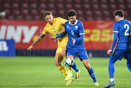 LIVE TEXT | România U21 - Cipru U21, ACUM, pe orangesport.ro. Burnete înscrie după mai multe ocazii uriaşe