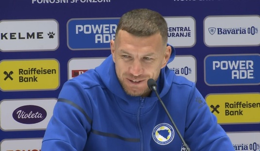 Cu ce l-a surprins România pe Edin Dzeko: ”Am jucat la Mondiale, nu ştiam că niciun jucător activ român nu a jucat acolo”
