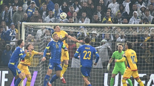 Bosnia - România 3-1, în preliminariile Cupei Mondiale. Am pierdut şi locul 2. Tricolorii, în genunchi, după ce au fost spulberaţi în repriza a doua