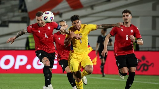 Georgia - România 1-1. Doar remiză pentru Gică Hagi la revenirea pe banca naţionalei. Louis Munteanu a înscris unicul gol al "tricolorilor"