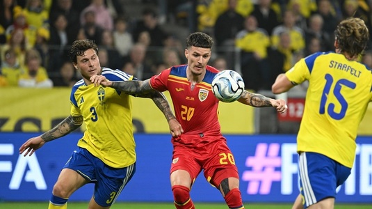 LIVE TEXT | Suedia - România, ACUM, pe Orangesport.ro. Gyokeres a marcat pentru 2-1, după ce tricolorii au prins curaj în atac