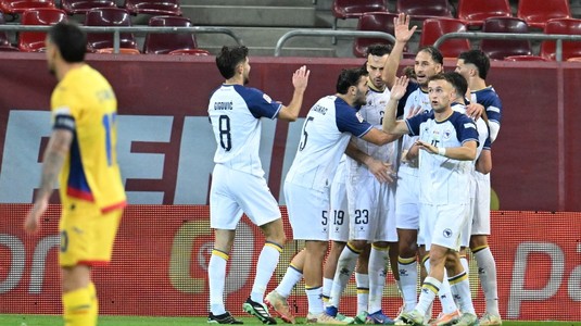 România - Bosnia 2-4. "Tricolorii", umiliţi fără spectatori pe Arena Naţională. Urmează Polonia