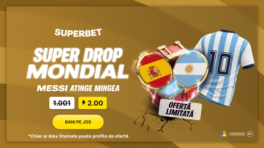 La Superbet ai Super Drop mondial, cu Messi erou principal