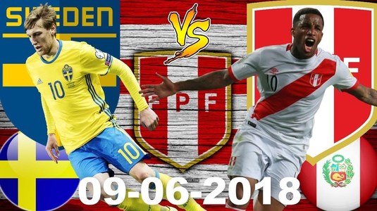 Suedia - Peru. Sud-americanii joacă bine în amicale