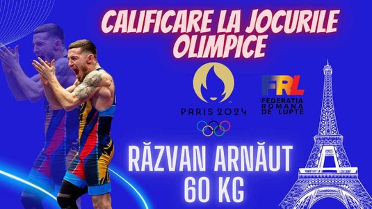 România are acum 93 de sportivi calificaţi la Jocurile Olimpice. A obţinut biletul pentru Paris şi Răzvan Arnăut