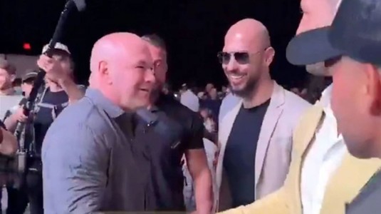 Dana White, şeful UFC şi apropiat al lui Trump, i-a primit cu căldură pe fraţii Tate la un eveniment în Las Vegas: “Bine aţi venit în Statele Unite, băieţi!”