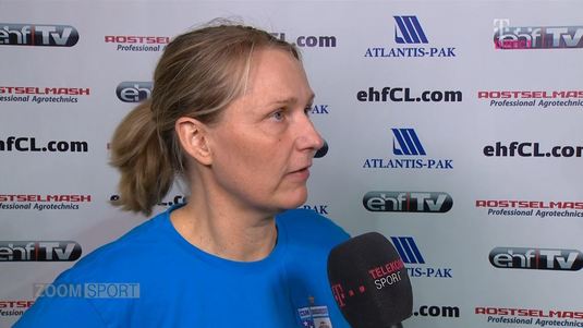 VIDEO EXCLUSIV | Helle Thomsen, dezamăgită de eşecul cu Rostov: "Defensiva n-a funcţionat cum trebuie pe final"