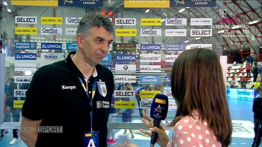VIDEO | Dragan Djukic după victoria cu Bietigheim: ”Atunci când formăm o echipă suntem de neoprit”