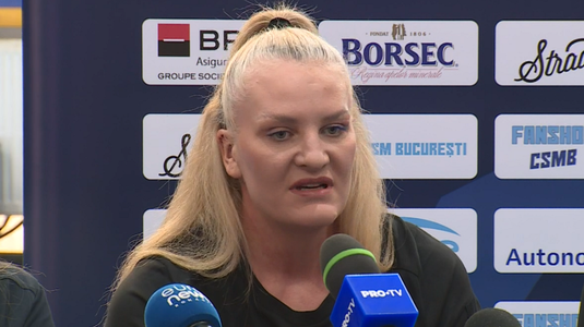 Moment tensionat după CSM Bucureşti – Metz! Crina Pintea a reacţionat dur în faţa jurnaliştilor: "Vă opriţi? Sau vă opresc eu!"