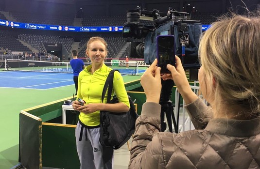 VIDEO EXCLUSIV Fed Cup | Antrenament deschis publicului la Cluj. Imagini cu echipa Canadei - FOTO