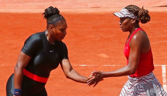 Venus şi Serena Williams, în turul doi în proba de dublu de la Roland Garros