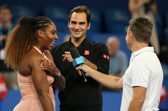Federer a câştigat duelul cu Serena Williams din meciul de dublu de la Cupa Hopman