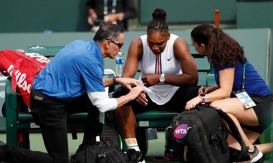"Nu pot să respir!" VIDEO | Momente teribile pentru Serena Williams. "Nu am văzut-o niciodată aşa!"