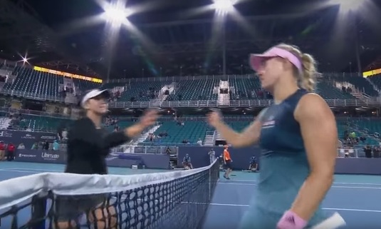 Scandal la Miami! Microfoanele au surprins ce a spus Kerber despre Andreescu după ultimul punct: "Asta eşti!" Reacţia Biancăi e de mare campioană: "A zis ceva, dar..."
