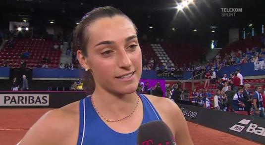 VIDEO | Prima reacţie a Carolinei Garcia după victoria împotriva Mihaelei Buzărnescu: "Nu a fost un meci uşor" 