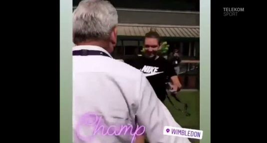 Emoţionant! Reacţia Simonei Halep în momentul când s-a întâlnit prima oară cu tatăl ei, după triumful de la Wimbledon