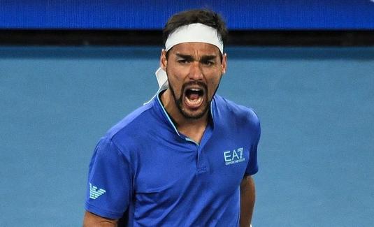 Fabio Fognini a fost descalificat la Barcelona pentru injurii adresate unui arbitru de linie VIDEO