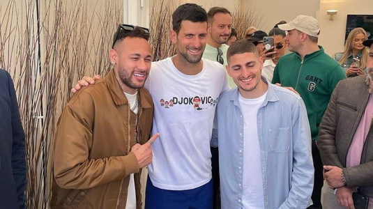 VIDEO | Djokovic, Neymar şi Verratti, show la Monte Carlo! Au jonglat cu mingea