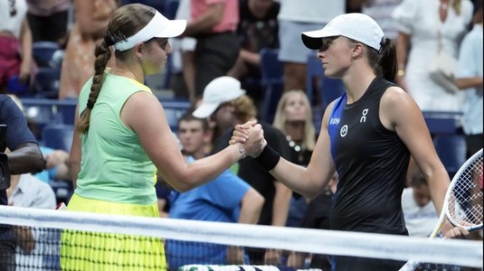 Surpriză la US Open. Iga Swiatek, numărul 1 mondial, eliminată în optimi de Jelena Ostapenko. Poloneza pierde primul loc WTA