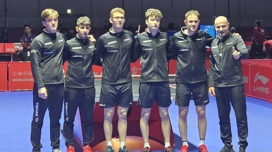 Tenis de masă | Echipa masculină a României s-a calificat în optimile CM şi va întâlni China