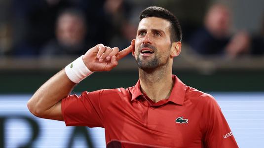 Novak Djokovic, victorie cu mari emoţii la Roland Garros. Sârbul e în optimile turneului de Grand Slam