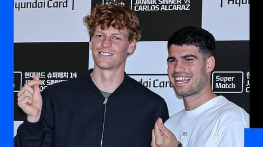 2026 a început cu buzunarele pline pentru Sinner şi Alcaraz! Ce sumă au încasat cei doi sportivi după meciul din Coreea de Sud