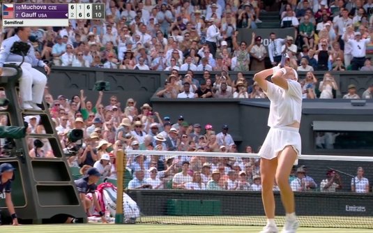 Semifinală ireală la Wimbledon! Muchova şi Gauff au oferit un tie-break în setul decisiv cu 22 de puncte. Cine s-a calificat în finală