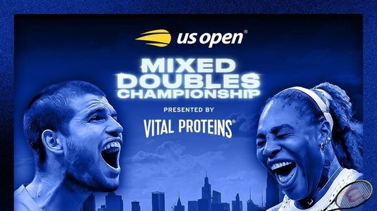 Serena Williams face echipă cu Alcaraz la proba de dublu mixt de la US Open