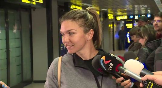 VIDEO | Simona Halep a revenit în ţară. ”Am avut destulă pauză”. Ce are în program pentru ziua de mâine