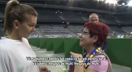 VIDEO | Moment emoţionant la Cluj. O femeie a început să plângă în momentul în care a întâlnit-o pe Simona Halep