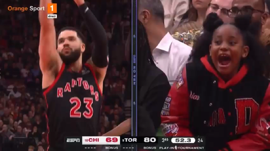 NBA | Momente inedite la Toronto Raptors - Chicago Bulls 105-109. Cum să influenţezi soarta unui meci fără să intri pe teren | VIDEO