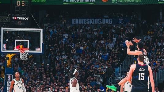 VIDEO | Spectacol total în Denver Nuggets - Boston Celtics. Nikola Jokic, din nou stelar. Jaylen Brown, cel mai bun marcator al meciului