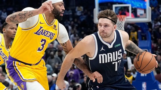 Şoc în NBA. Starul Luka Doncic, de la Dallas Mavericks, va merge la LA Lakers la schimb cu Anthony Davis