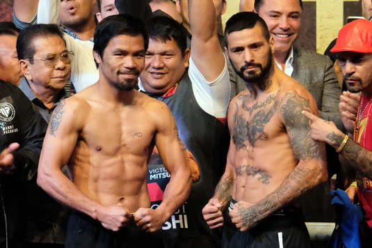 Manny Pacquiao revine în ring. Se luptă cu Lucas Matthysse duminică, pentru titlul WBA