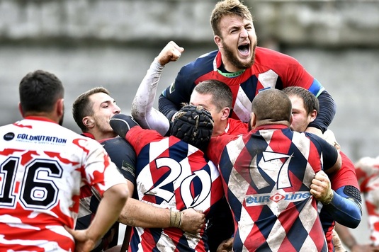 VIDEO | Steaua a învins Dinamo în SuperLiga de rugby. Victorie cu emoţii pentru roş-albaştri