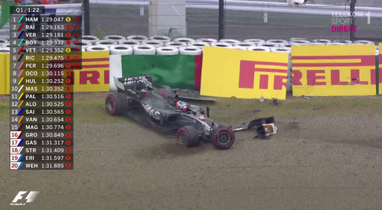 VIDEO | Calificările de la Suzuka au debutat cu un ACCIDENT. Hamilton pleacă primul în cursa de duminică! Penalizări pentru Bottas şi Raikkonen!