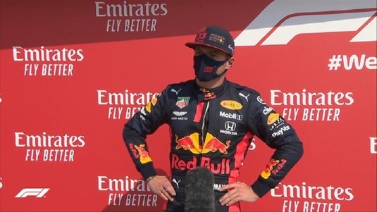 Max Verstappen a câştigat 70th Anniversary Grand Prix. Hamilton şi Bottas au completat podiumul VIDEO