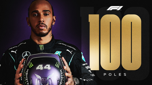 VIDEO | Bornă impresionantă pentru Lewis Hamilton! Britanicul, la al 100-lea pole-position din carieră