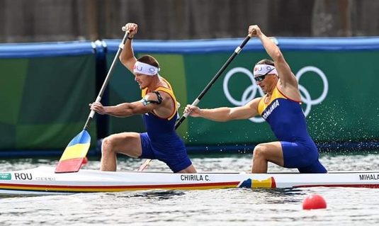 A avut loc finala la canoe dublu 1000m. Cătălin Chirilă şi Victor Mihalachi au terminat pe locul 5