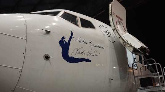 FOTO | Nadia Comăneci are un avion care îi poartă numele! Aeronava cu care va pleca delegaţia României la Jocurile Olimpice