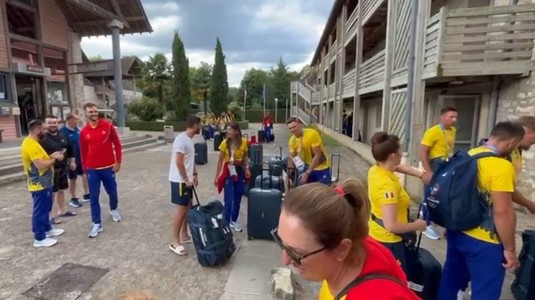 Au sosit în abaţie! Primele imagini cu canotorii români ajunşi lângă Paris, pentru Jocurile Olimpice. "Ne batem cu cei mai buni şi condiţiile sunt la superlativ"