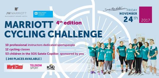Înscrie-te la evenimentul caritabil Marriott Cycling Challenge