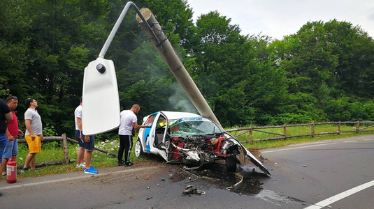 Accident la Raliul Braşovului. Un concurent şi doi spectatori au fost răniţi